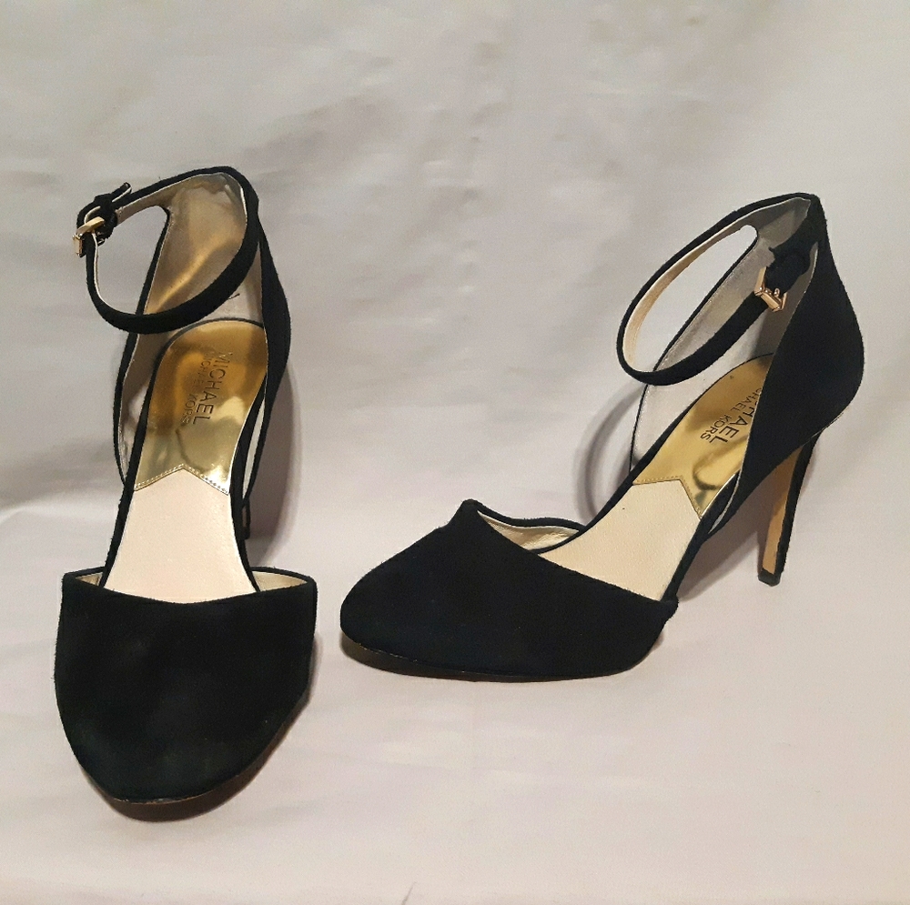 Michael Michael Kors | Suede ankle strap heels